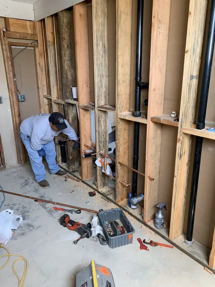 Commercial rough-in plumbing for Gas Line Repair in Perryville